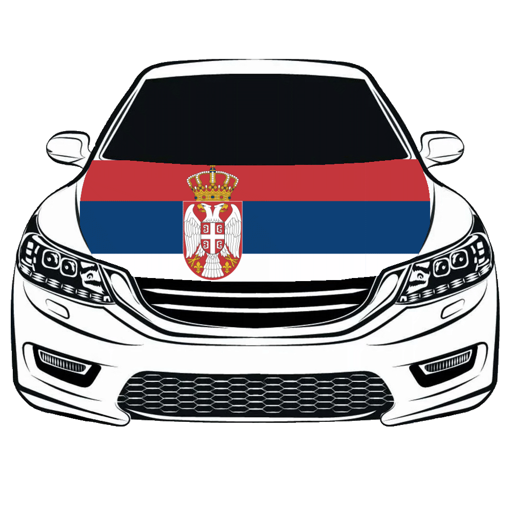 Serbien - motorflagga