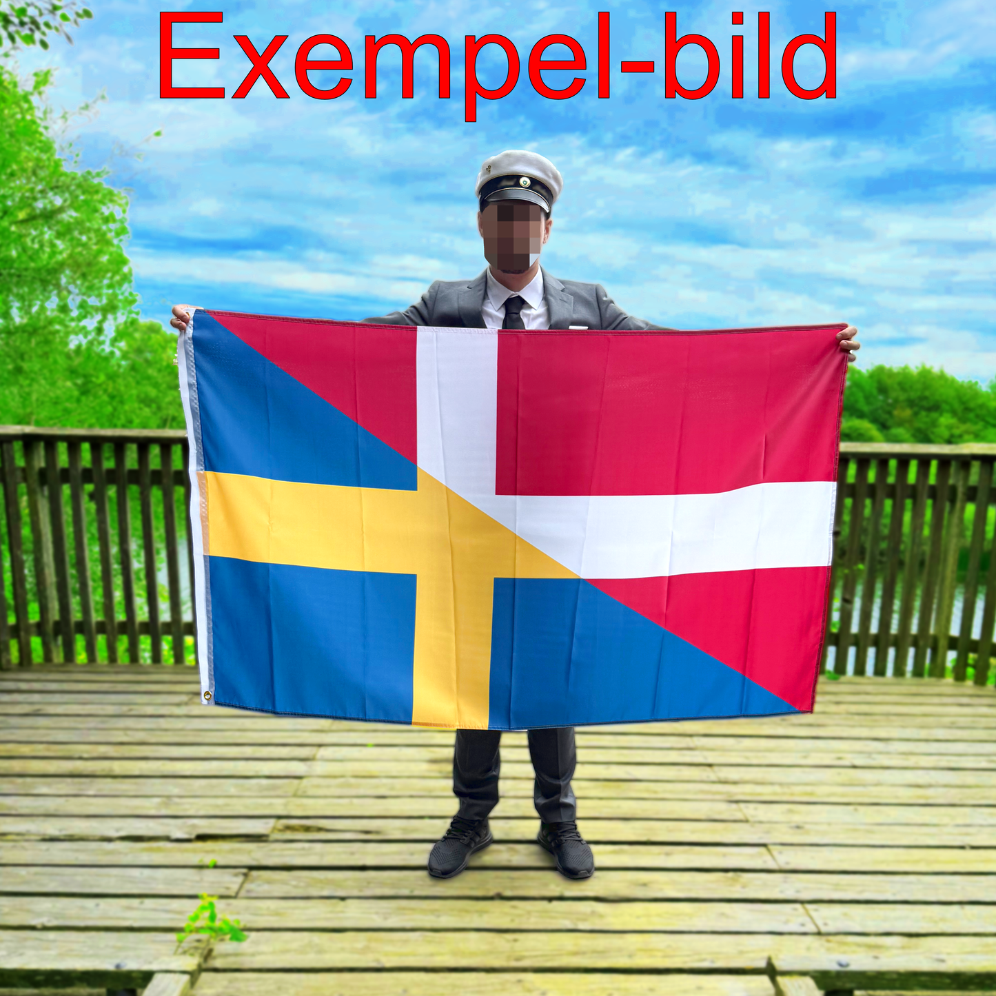 2-i-1-flagga (högerkant uppåt)