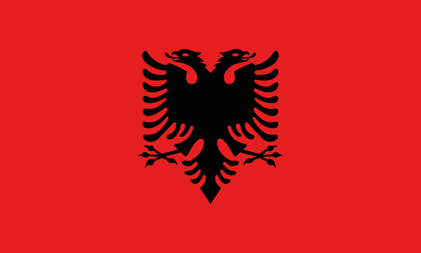 Albaniens flagga