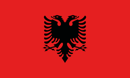 Albaniens flagga