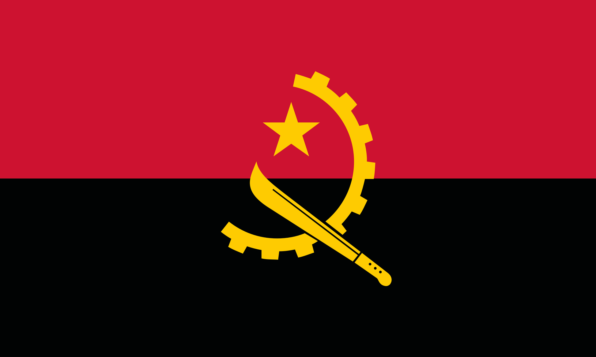 Angolas flagga