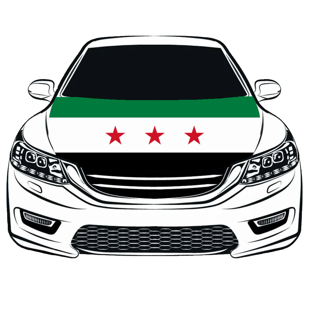 Syrien (gamla/gröna) - motorflagga