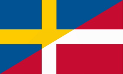 2-i-1-flagga (vänsterkant uppåt)